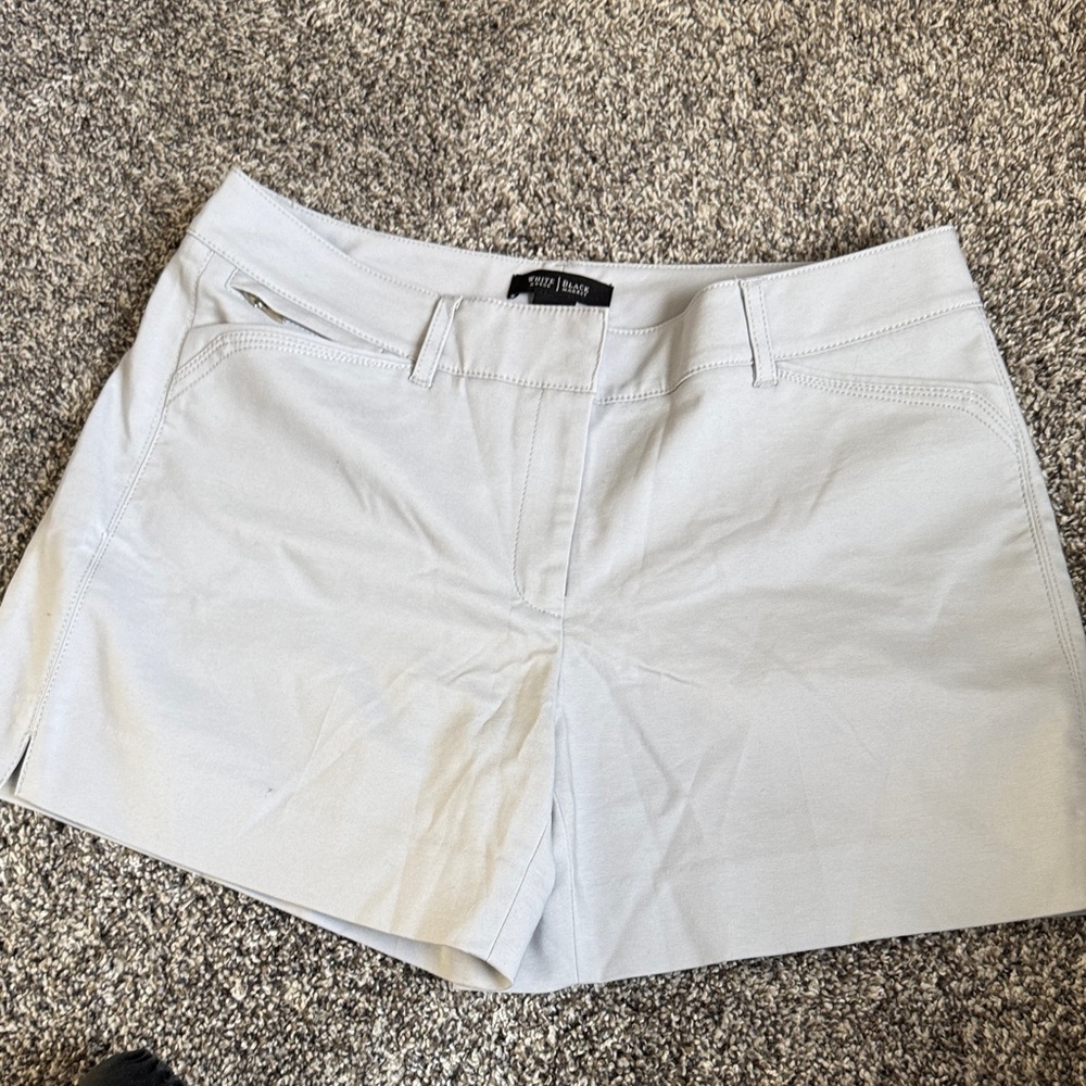White House Black Market Women's Light Gray Shorts